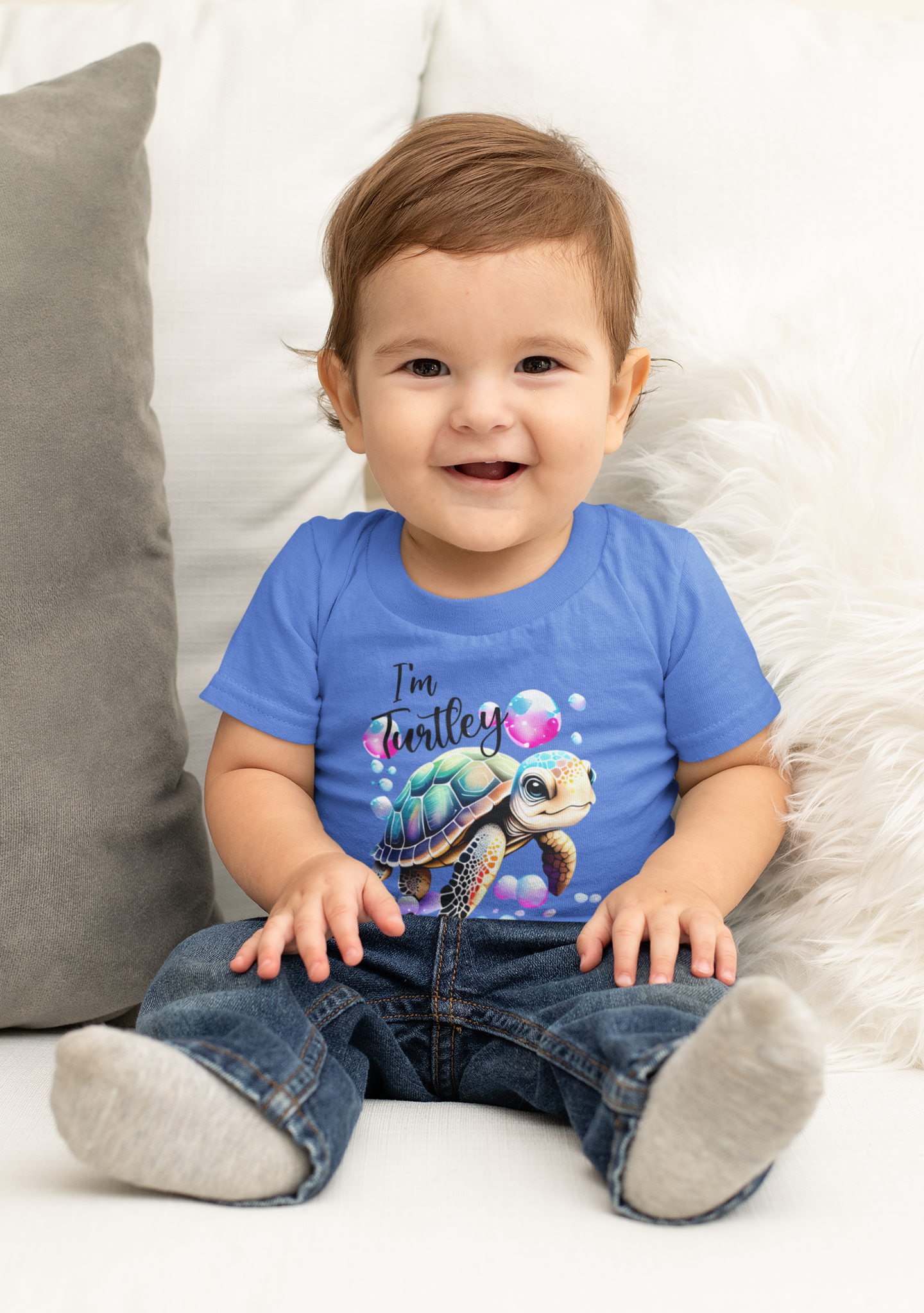 I'm Turtley Awesome Baby Jersey Short Sleeve Tee